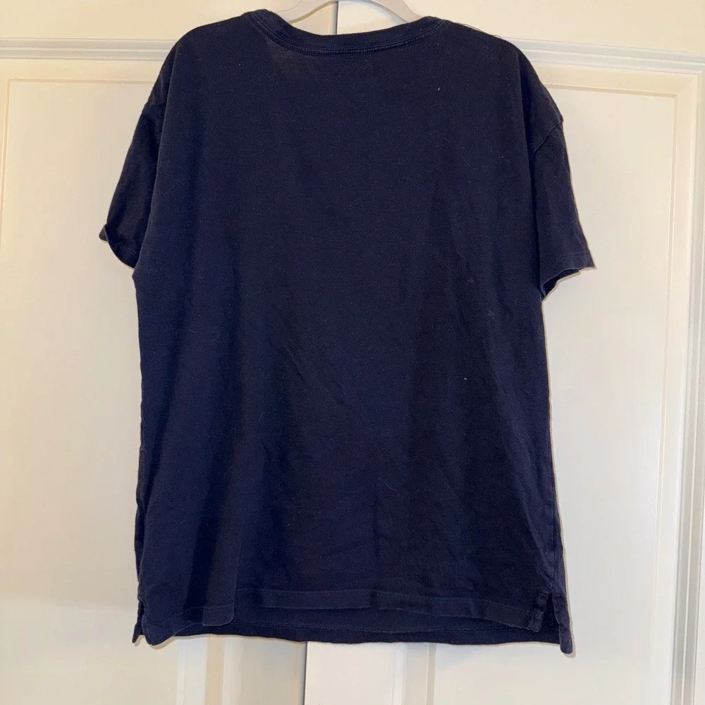 Gap Kids Disney Mickey Mouse Floral Print T Shirt‎ Blue Size L
